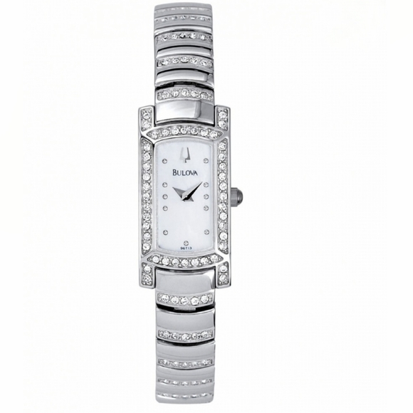 Bulova Women's Swarovski Crystal Silver Tone Quartz Watch C899182 - Picture 7 of 7